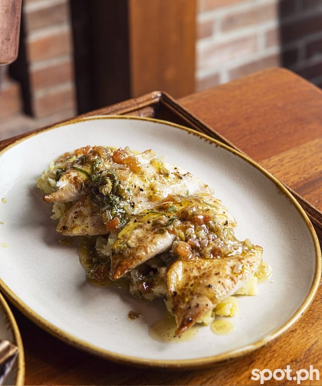 osteria antica, pompano al forno